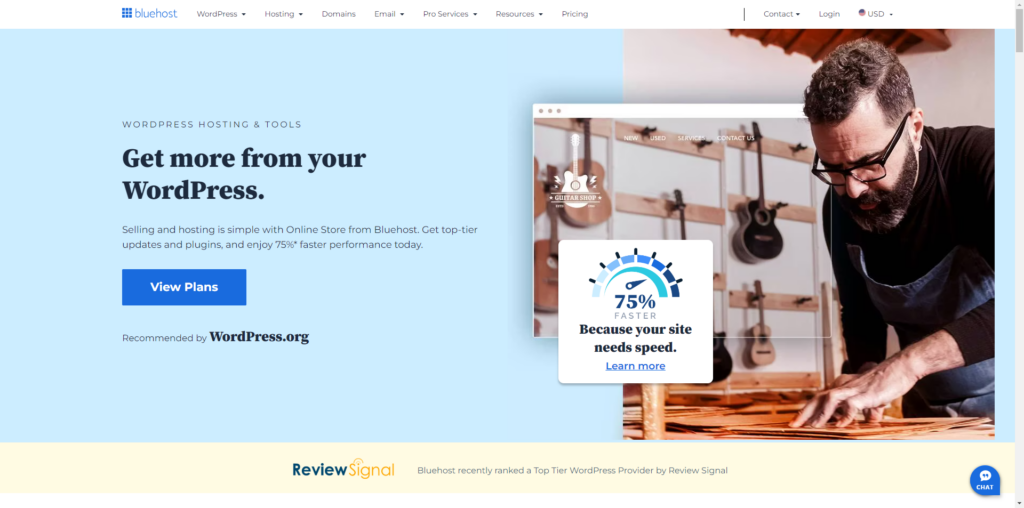Web hosting and domain name