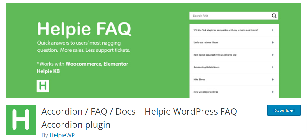Helpie FAQ