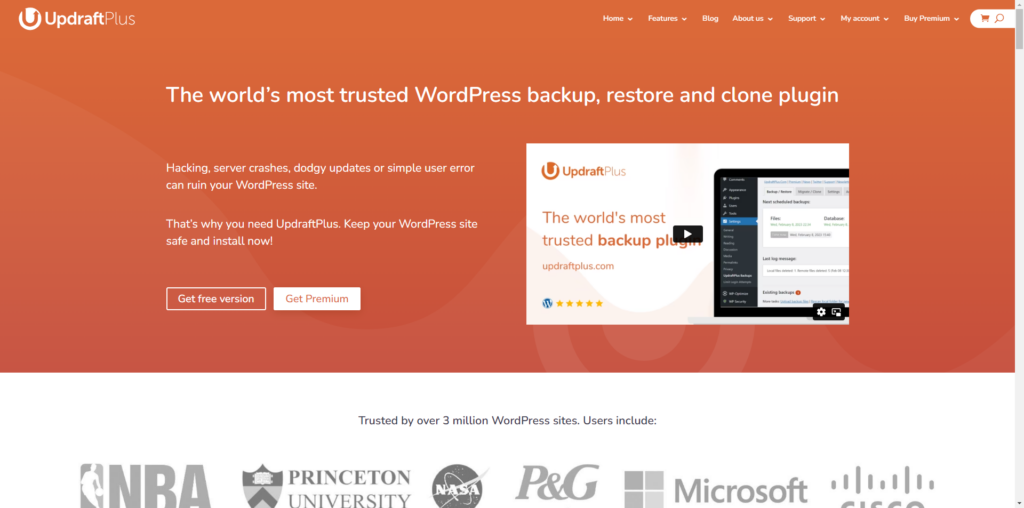 UpdraftPlus WordPress Redirect Plugins