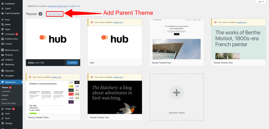 WordPress Parent Theme