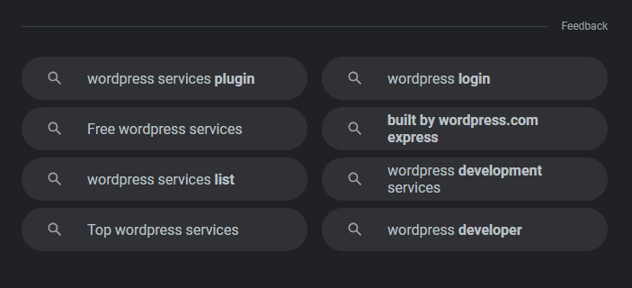 Relevant Search Keywords