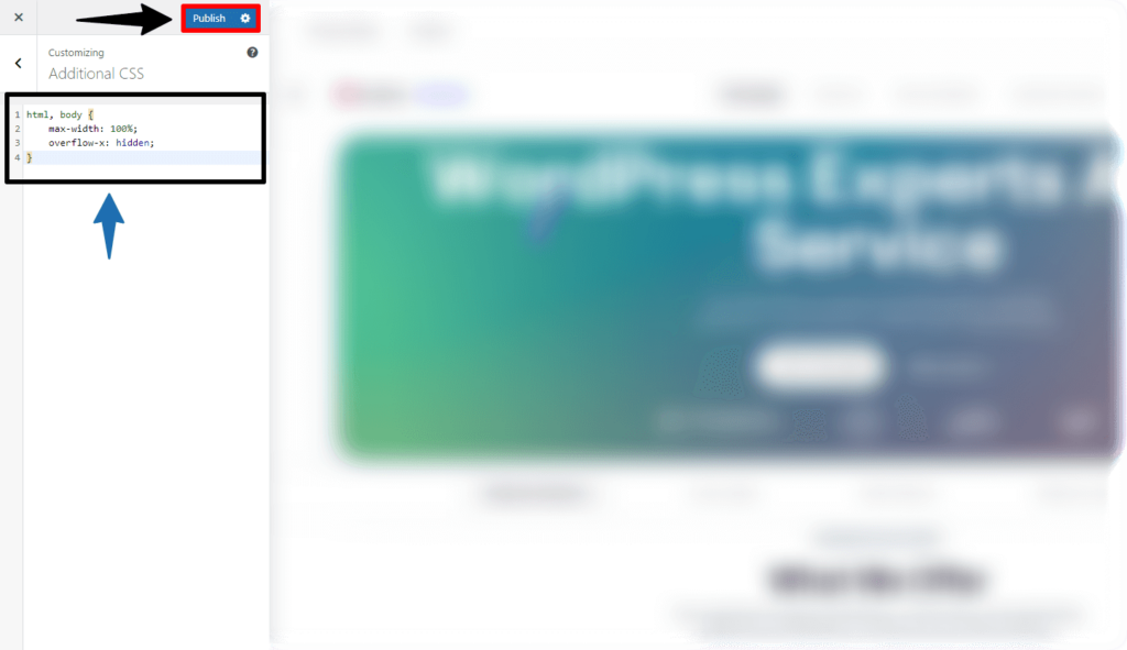 Additional CSS Publish