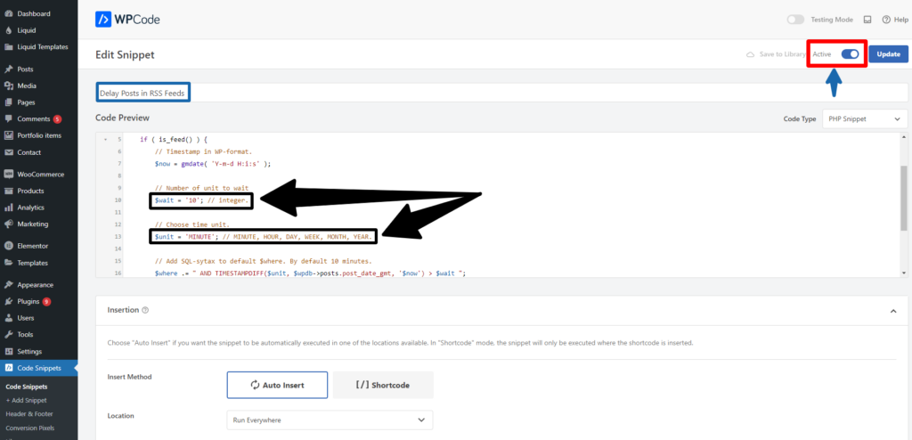 Delay Posts in RSS Feeds