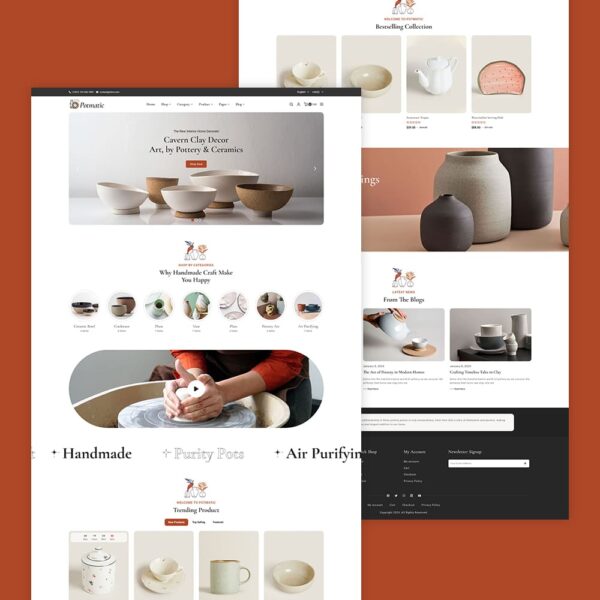 Potmatic - Crockery, Decor & Pottery Art - WooCommerce Theme