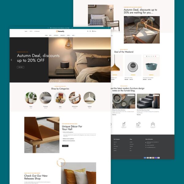 Homeify - WooCommerce Theme for Home Decoration, Furniture, Art & Crafts