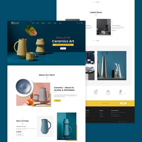Finecraft - Home Decorative & Ceramics - WooCommerce Theme