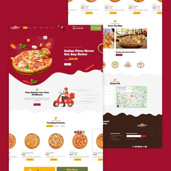 Pizzeria - WooCommerce Theme For Pizza, Fast Food, Restaurant & Cafes