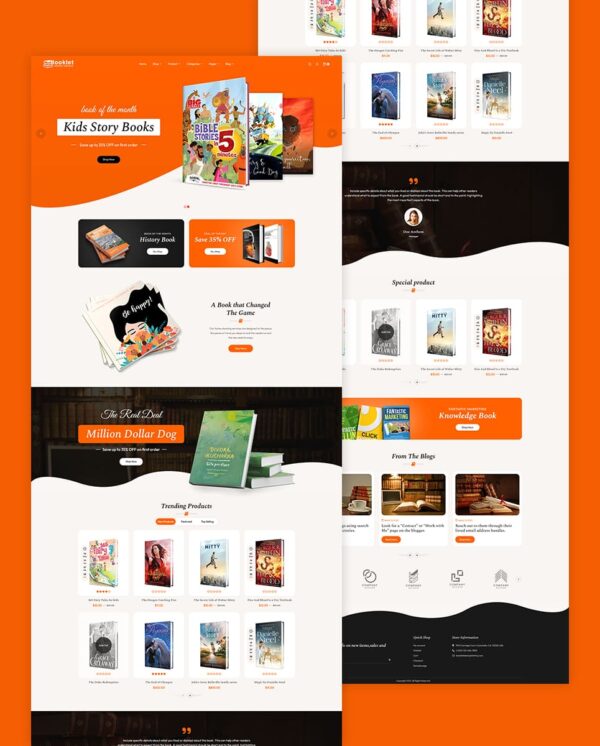 Booklet - Best of WooCommerce Responsive Theme for Online Books Store