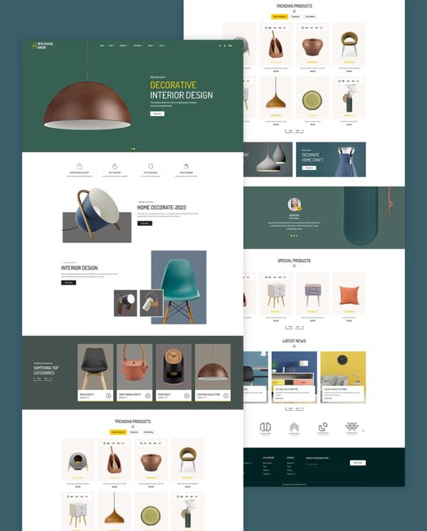 Woodie - Best of Home Decor WooCommerce Responsive Theme