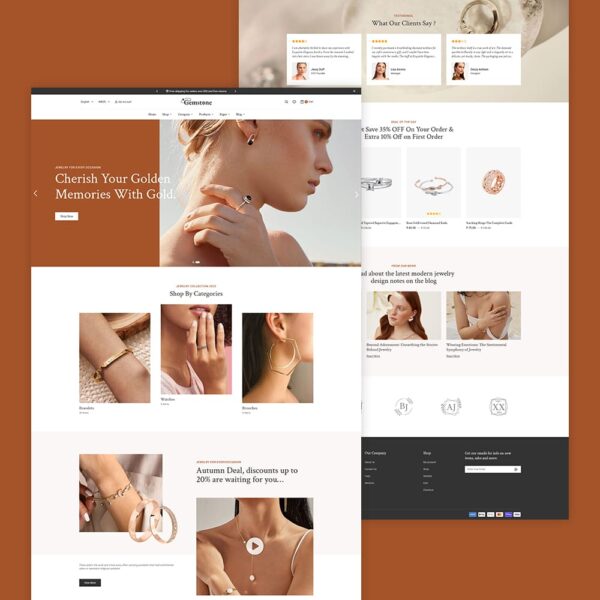 Gemstone - Elegance Jewelry Store - WooCommerce Responsive theme