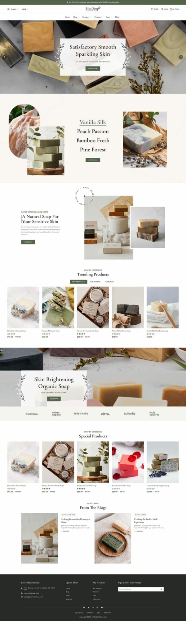BlissSoap - Handmade Soap - Crafted WooCommerce Theme