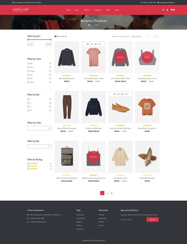 Vendor – Fashion & Apparel – WooCommerce Responsive Theme