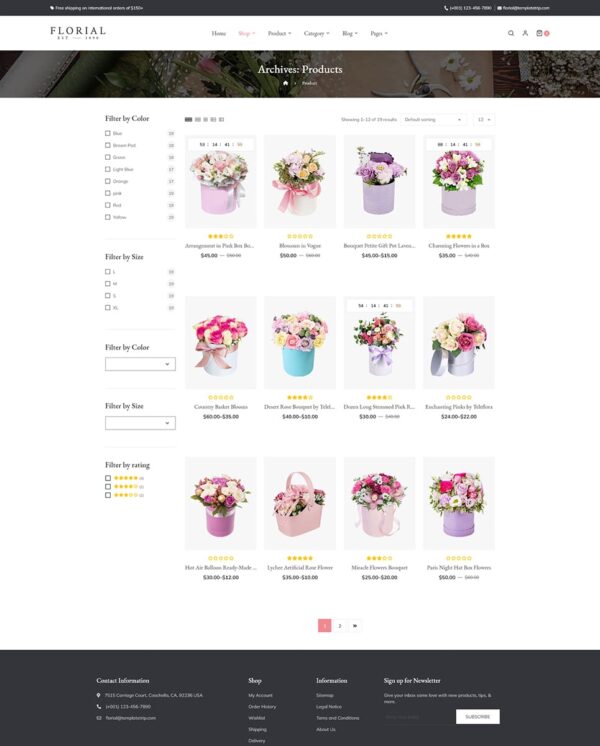Florial - Blossom & Florist Store - WooCommerce Responsive Theme