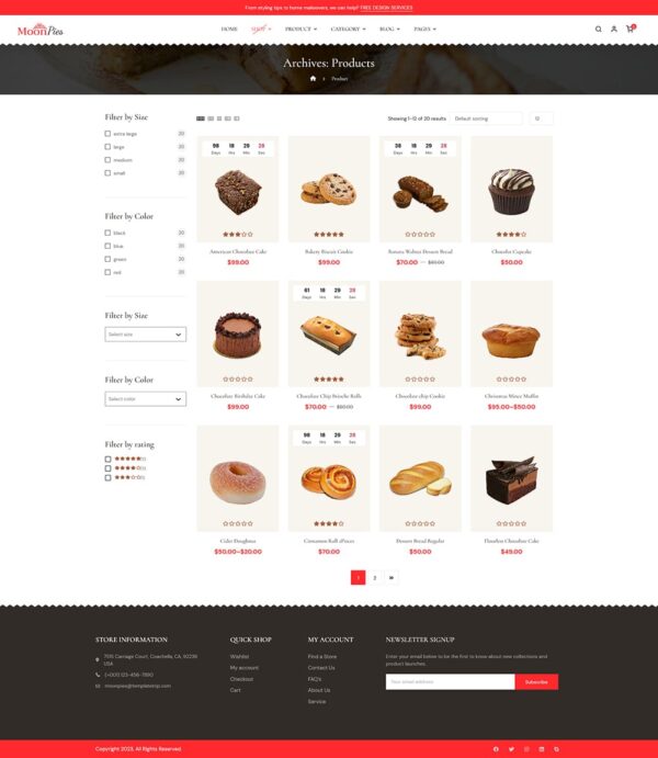 MoonPies - Cake & Sweet Shop - WooCommerce Responsive Theme