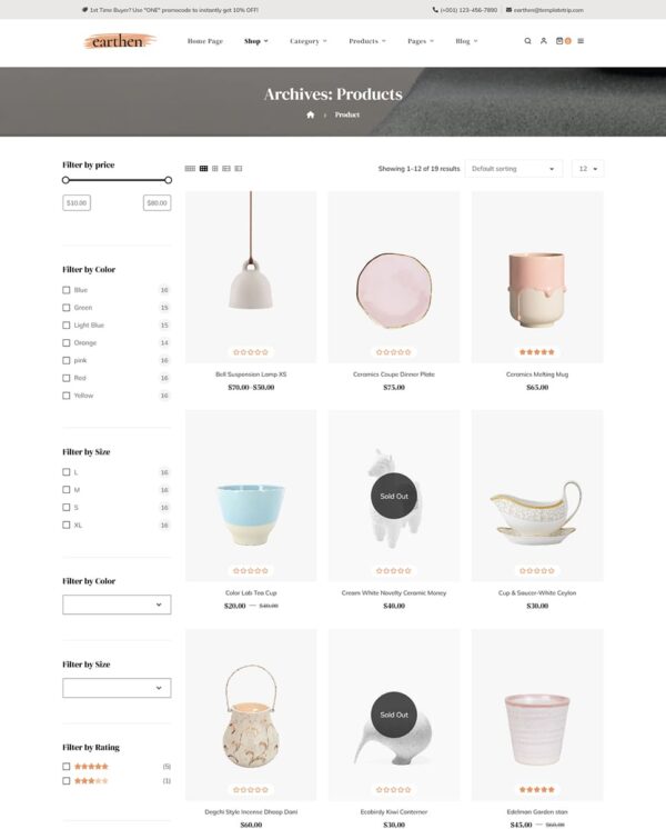 Earthen - Best Home Decor Theme for WooCommerce Stores