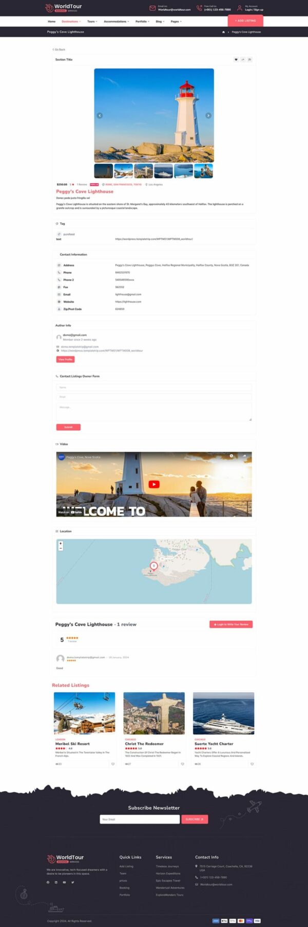 WorldTour - Tour & Travel Agencies - WordPress Theme