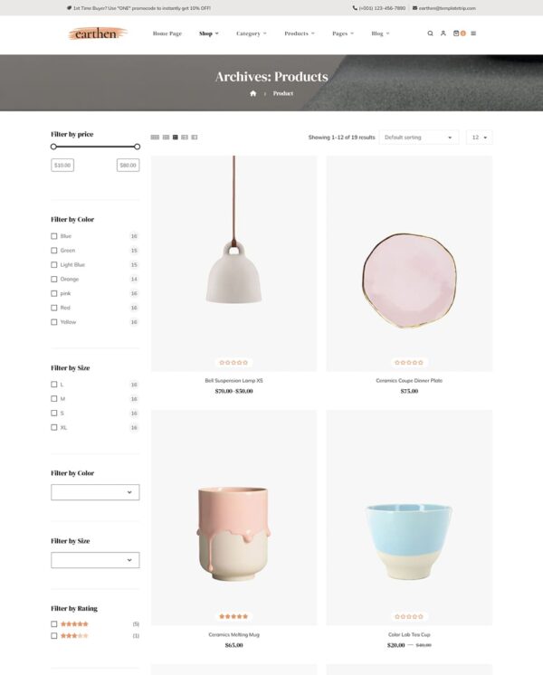 Earthen - Best Home Decor Theme for WooCommerce Stores