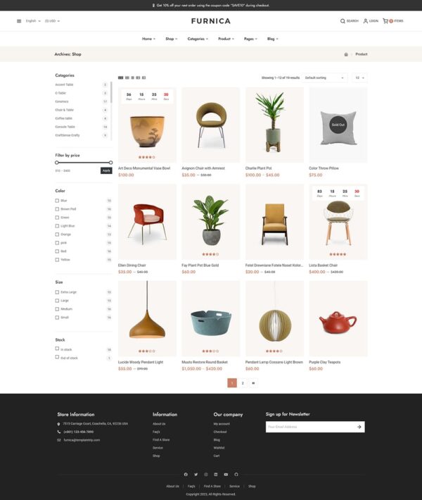 Furnica - Home Decor, Furniture, Art & Crafts - WooCommerce Responsive Theme