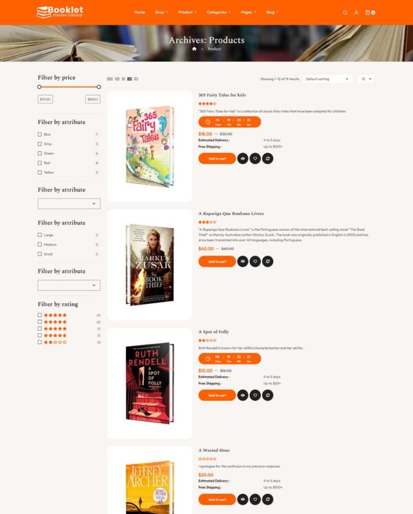 Booklet - Best of WooCommerce Responsive Theme for Online Books Store