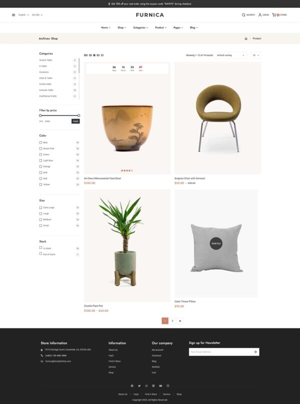 Furnica - Home Decor, Furniture, Art & Crafts - WooCommerce Responsive Theme