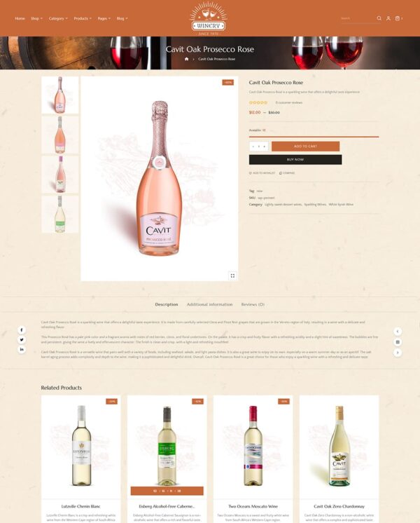 Winery - Wine & Drinks - WooCommerce Responsive Theme