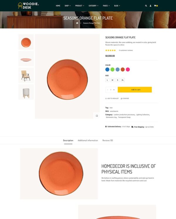 Woodie - Best of Home Decor WooCommerce Responsive Theme