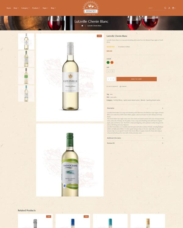 Winery - Wine & Drinks - WooCommerce Responsive Theme
