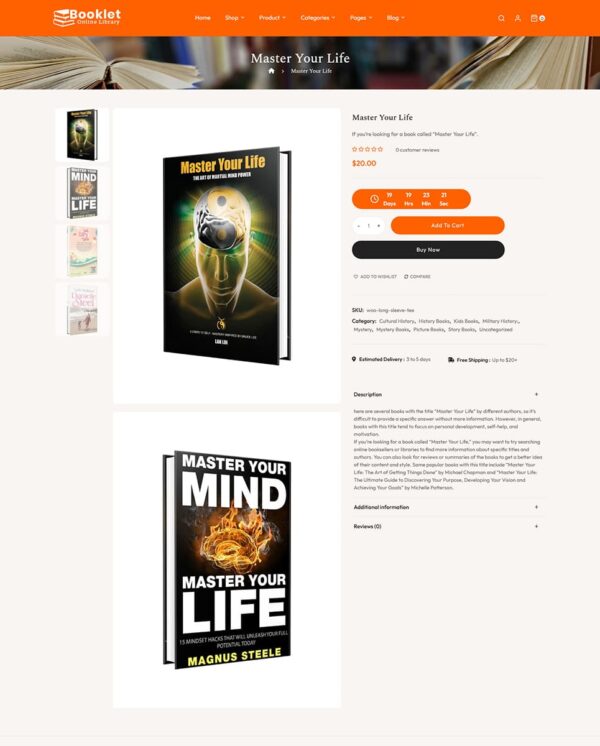 Booklet - Best of WooCommerce Responsive Theme for Online Books Store