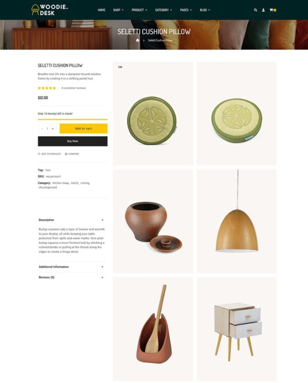 Woodie - Best of Home Decor WooCommerce Responsive Theme