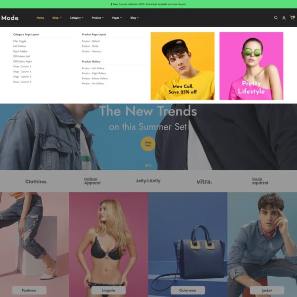 Mode - Minimal Fashion & LifeStyle - WooCommerce Responsive Theme