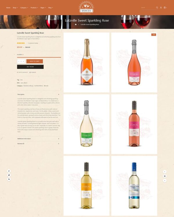 Winery - Wine & Drinks - WooCommerce Responsive Theme