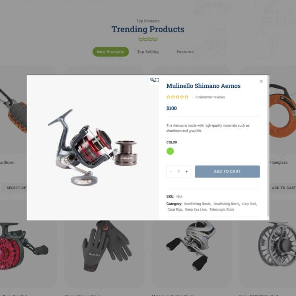 Hunting - Fishing Equipment & Weapon Gadgets WooCommerce Theme