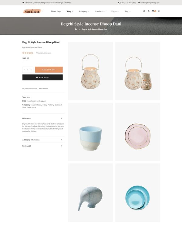 Earthen - Best Home Decor Theme for WooCommerce Stores