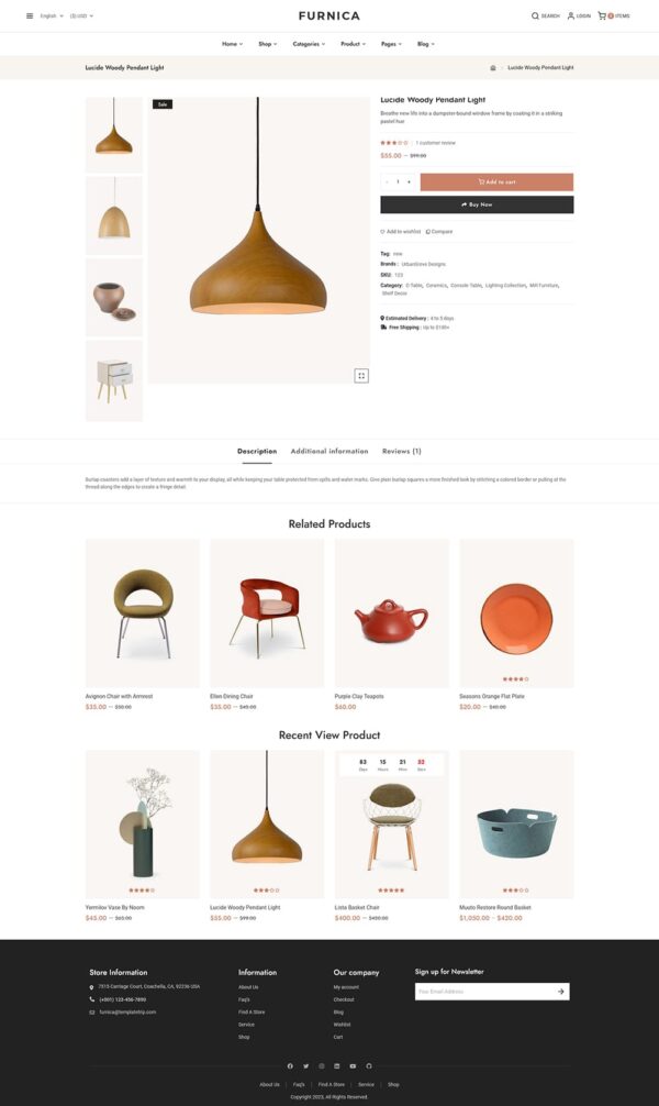 Furnica - Home Decor, Furniture, Art & Crafts - WooCommerce Responsive Theme