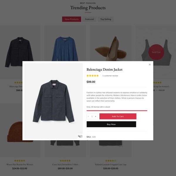 Vendor – Fashion & Apparel – WooCommerce Responsive Theme