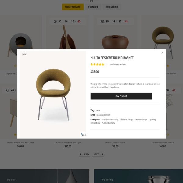 Woodie - Best of Home Decor WooCommerce Responsive Theme