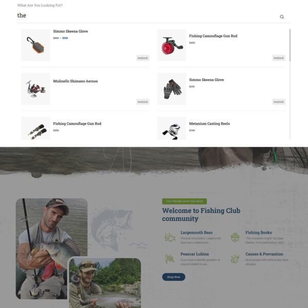Hunting - Fishing Equipment & Weapon Gadgets WooCommerce Theme