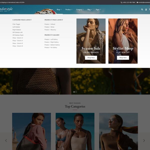 Vendor – Fashion & Apparel – WooCommerce Responsive Theme