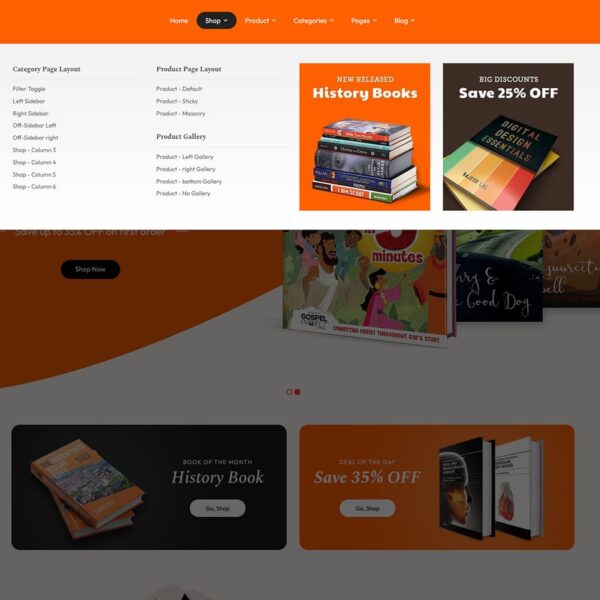 Booklet - Best of WooCommerce Responsive Theme for Online Books Store