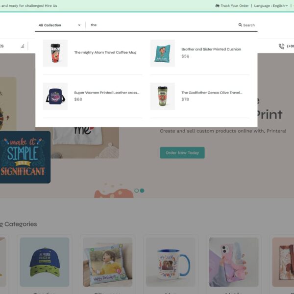 Printera - Print-on-Demand (POD) Fashion Apparel WooCommerce Theme