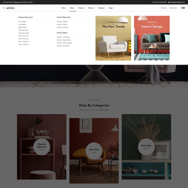 Umbro - Home Decor & Furniture - WooCommerce Responsive Theme