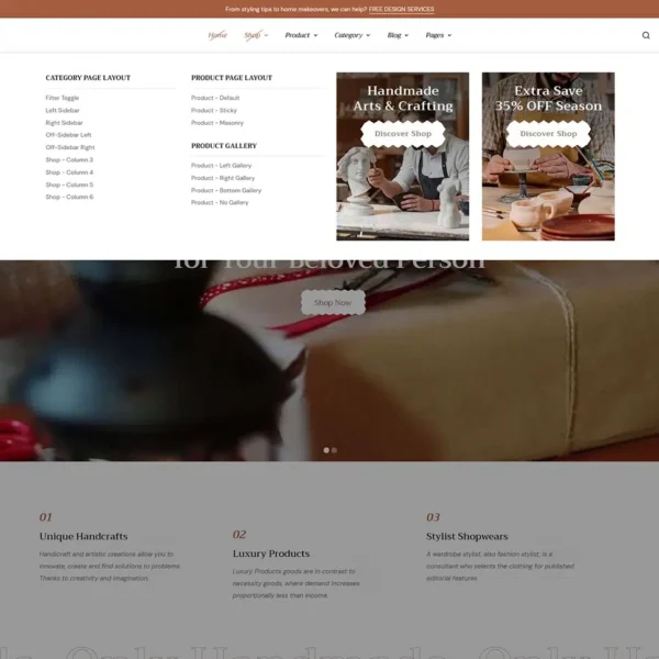 SavvyArt - Handmade & Crafting - Best of Conversion-Friendly WooCommerce Theme