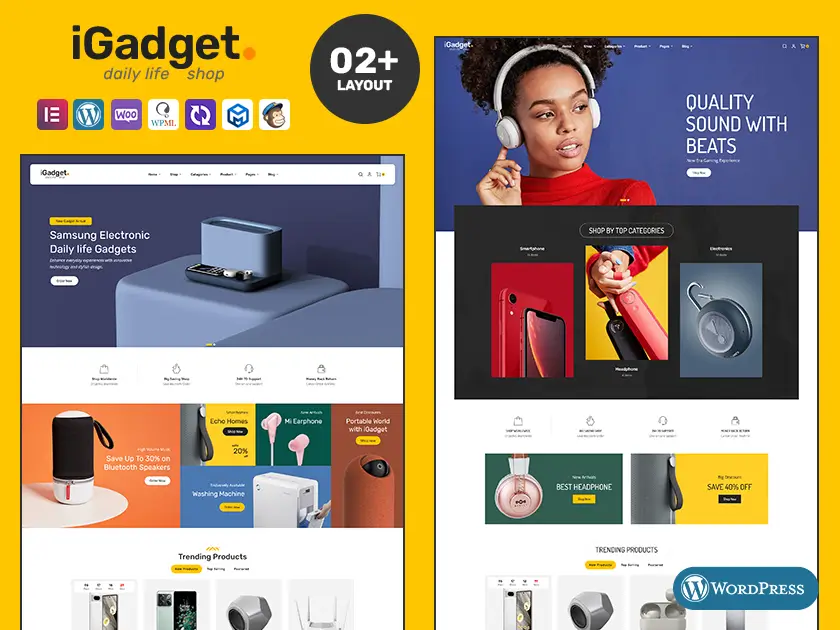 iGadget - Electronic Gadgets & Audio Speakers - WooCommerce Theme