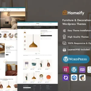 Homeify - WooCommerce Theme for Home Decoration, Furniture, Art & Crafts