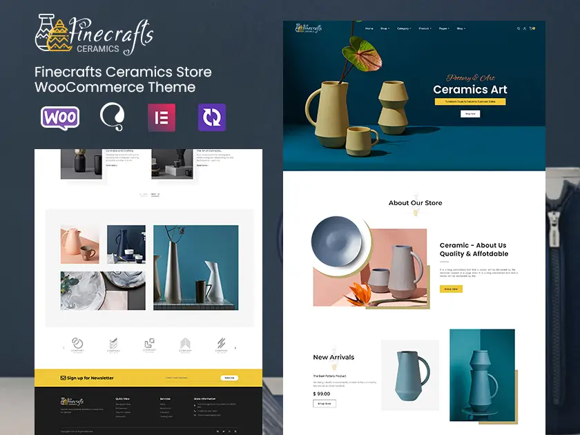 Finecraft - Home Decorative & Ceramics - WooCommerce Theme