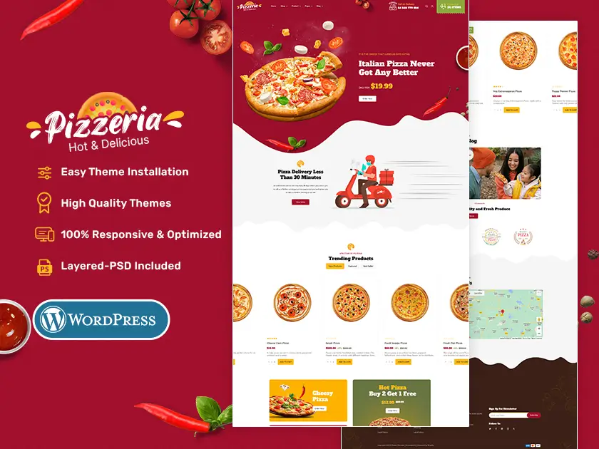 Pizzeria - WooCommerce Theme For Pizza, Fast Food, Restaurant & Cafes
