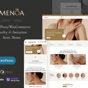 Menoa - Modern Jewelry & Imitation Store - WooCommerce Responsive Theme