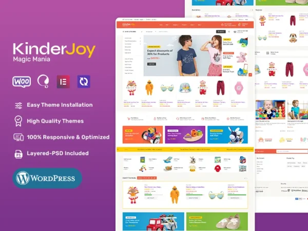 KinderJoy - Kids Fashion & Toys Store - WooCommerce Theme
