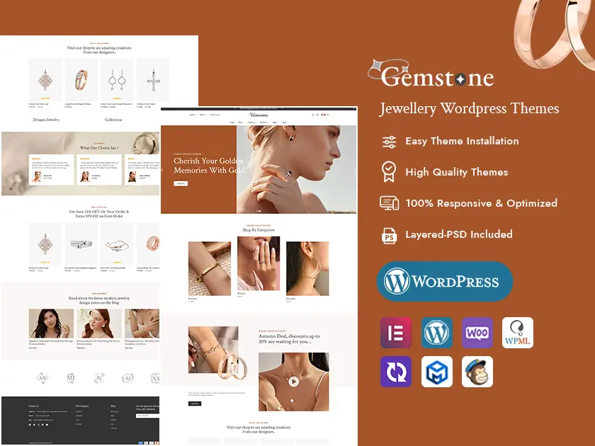 Gemstone - Elegance Jewelry Store - WooCommerce Responsive theme